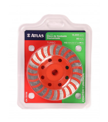 DISCO DIAMANT DESBASTE 115MM TURBO