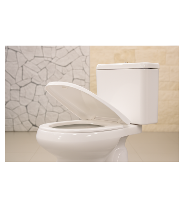 PP SOFT CLOSE M CARLO TOILET SEAT - WHITE