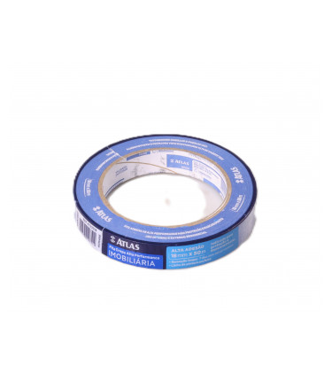 FITA CREPE IMOBILIARIA AZUL 18MMX50M