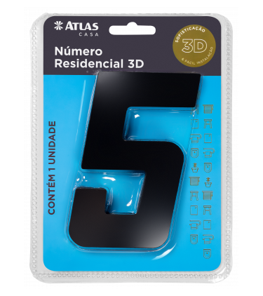 NUMERO 3D PARA CASA ADESIVO 0 ACM PR