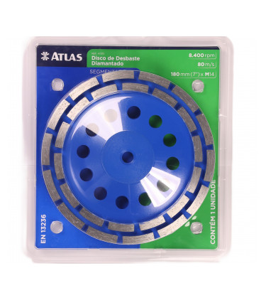DISCO DIAMANT DESBASTE 180MM TURBO