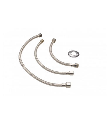 ENGATE FLEXIVEL 1/2 30CM METALICO INOX