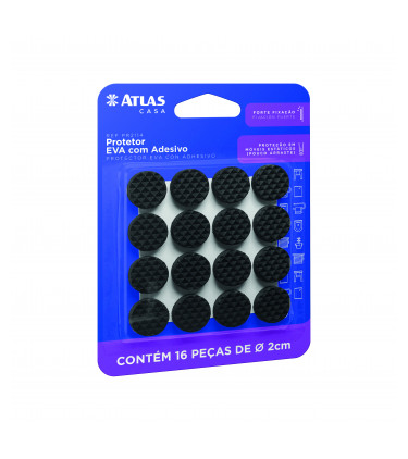 PROTETOR ADES REDONDO D2CM 16PC EVA PR