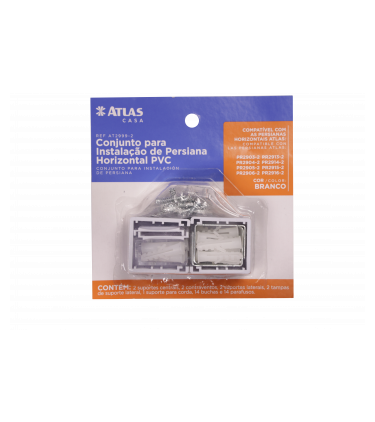 Para reposición en persianas horizontales de PVC disponibles en los colores blanco, gris, gris oscuro y negro.